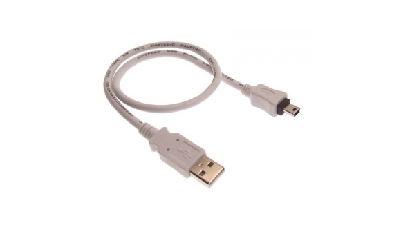 Kabel van USB naar mini USB 20cm