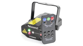 Beamz Titania Dubbele Laser 200mW RG Gobo IRC