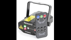 Beamz Titania Dubbele Laser 200mW RG Gobo IRC