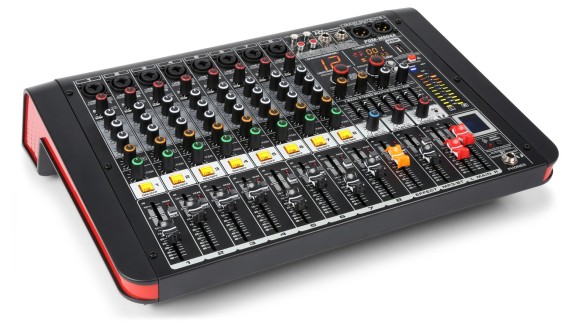 Power Dynamics PDM-M804A 8-Kanaals Studiomixer met Versterker