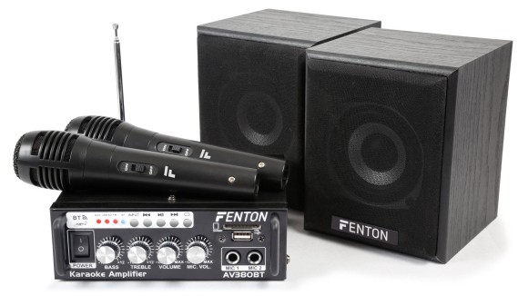 Fenton AV380BT Versterker Kit met Speakers USB/SD/BT