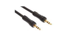 Audio kabel JACK/JACK 3.5mm GOLD PLUG 1.50m