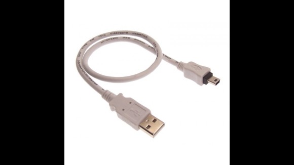Kabel van USB naar mini USB 20cm