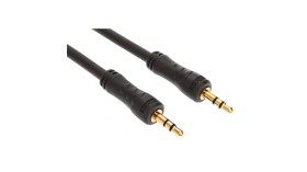 Audio kabel JACK/JACK 3.5mm GOLD PLUG 3.00m