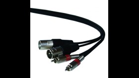 Muziekkabel 2xTulp naar 2xXLR - 3m