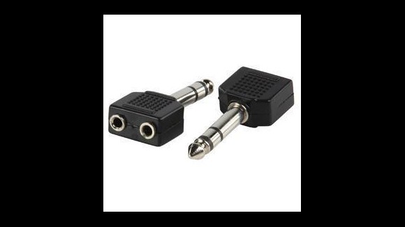 Splitter 2 x Jack 3.5mm - 1 x Jack 6.3mm Stereo