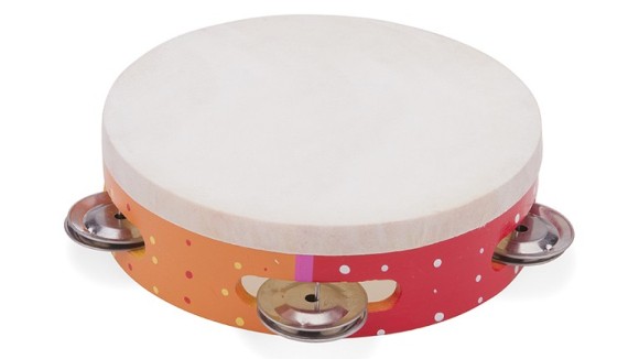Houten tamboerijn met 4 bellen New Classic Toys