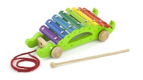 Metallofoon Krokodil met trekkoord Viga Toys