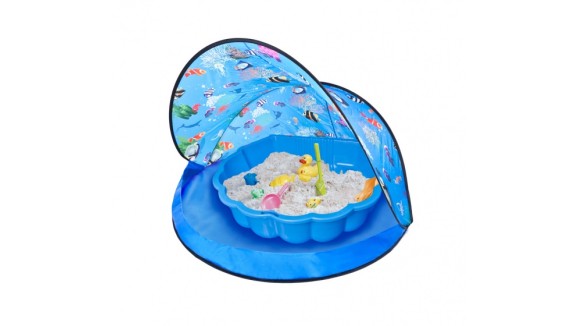 Speeltent met zandbak