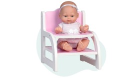 Falca Mini Baby babypop met kinderstoel