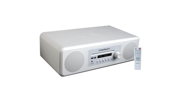 Actieve systeem met bluetooth, FM tuner, CD player, wit
