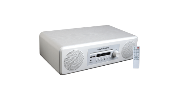 Actieve systeem met bluetooth, FM tuner, CD player, wit