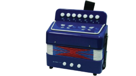 Accordeon blauw 7 knoptoetsen Small Foot