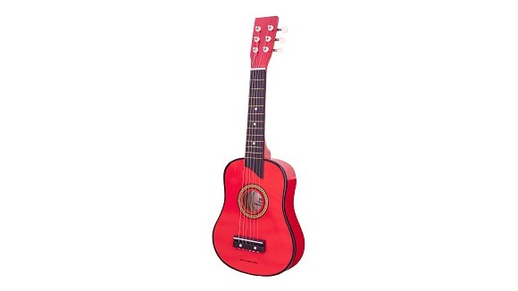 Gitaar de luxe rood New Classic Toys