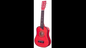 Gitaar de luxe rood New Classic Toys