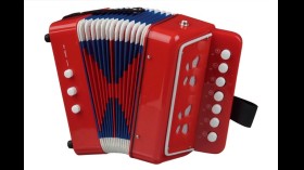 Accordeon rood 7 knoptoetsen Small Foot