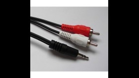 Vernikkelde Jack/Tulp audio kabel